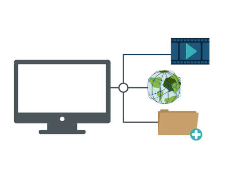 Internet design, vector illustrationのイラスト素材