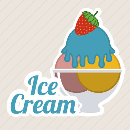 Ice cream design, vector illustrationのイラスト素材