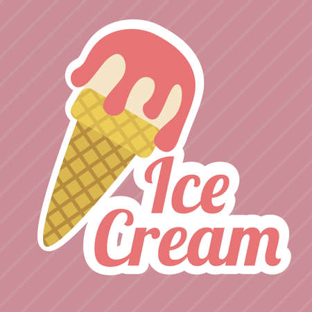 Ice cream design, vector illustrationのイラスト素材