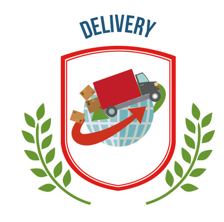 Delivery design, vector illustrationのイラスト素材