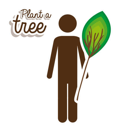 Ecological idea, vector illustrationのイラスト素材