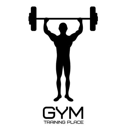 Fitness and Workout design, vector illustrationのイラスト素材