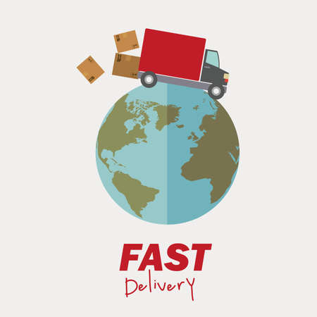 Delivery design, vector illustrationのイラスト素材