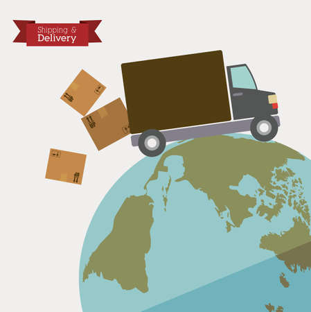 Delivery design, vector illustrationのイラスト素材