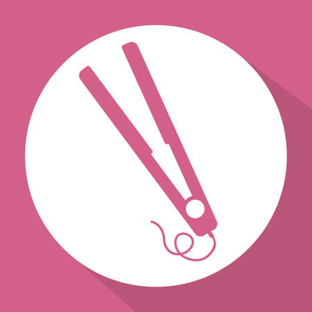 Hair Salon design over pink background, vector illustrationのイラスト素材