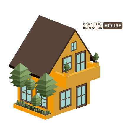 Isometric design over white background, vector illustrationのイラスト素材