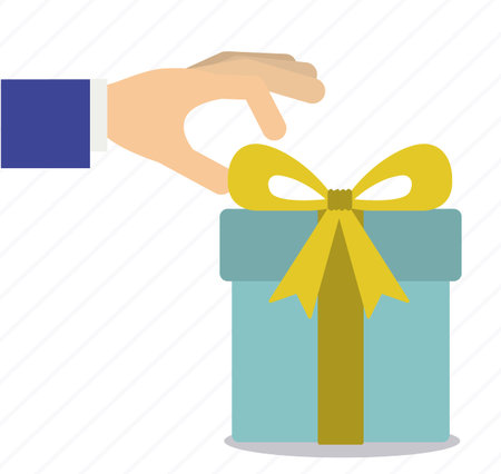 Gift design over white background, vector illustrationのイラスト素材