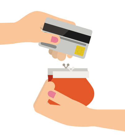 Money design over white background vector illustrationのイラスト素材