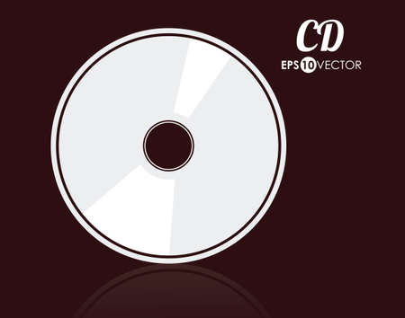 Music design over brown background, vector illustrationのイラスト素材