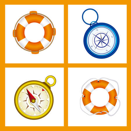 Summer Vacation design over white background, vector illustrationのイラスト素材