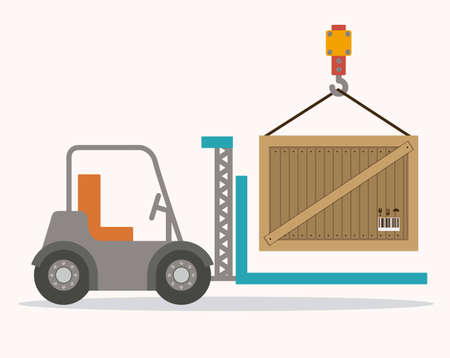 Delivery design over white background, vector illustrationのイラスト素材