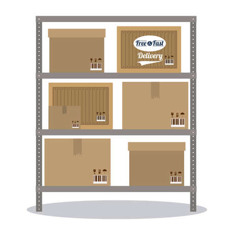 Delivery design over white background, vector illustrationのイラスト素材