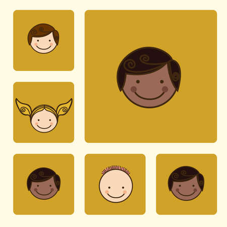 Social Network design over white background, vector illustrationのイラスト素材