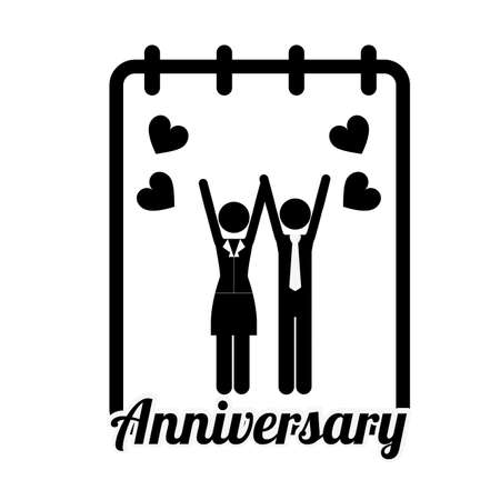 Love design over white background, vector illustrationのイラスト素材