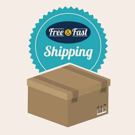 Delivery design over white background, vector illustrationのイラスト素材