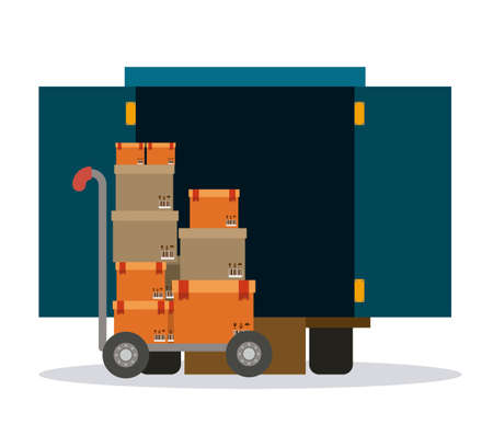 Delivery design over white background, vector illustrationのイラスト素材