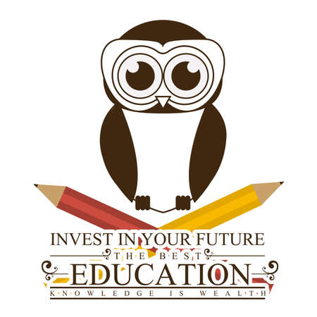 University and Graduation design over white background, vector illustrationのイラスト素材