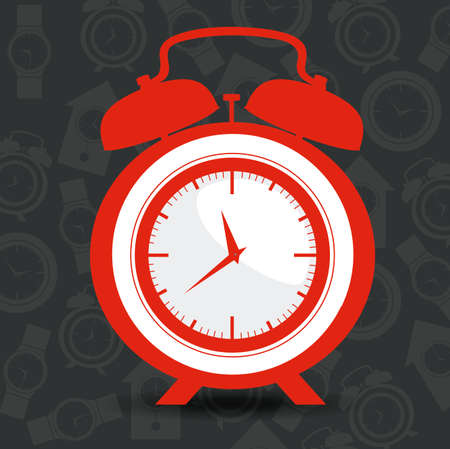 Time design over grey background, vector illustrationのイラスト素材