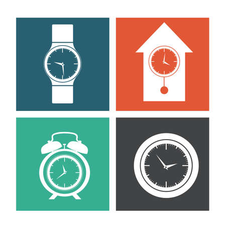 Time design over white background, vector illustrationのイラスト素材