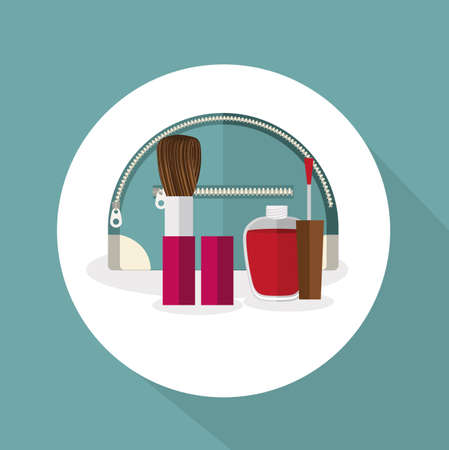 Make up design over grey background, vector illustrationのイラスト素材