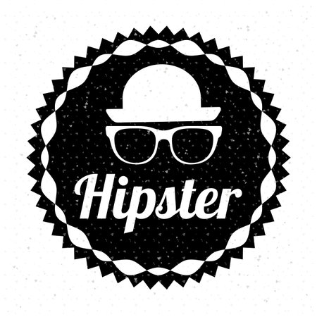 Hipster design over white background, vector illustrationのイラスト素材