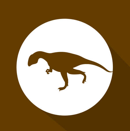 Prehistoric design over brown background,vector illustrationのイラスト素材
