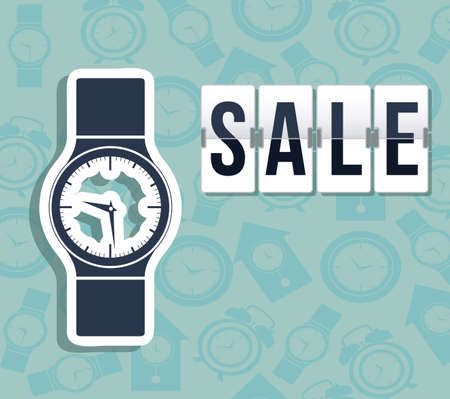Sale design over blue background, vector illustrationのイラスト素材