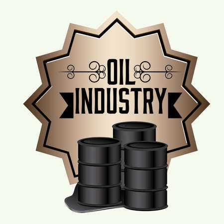 Oil Industry design over white background, vector illustrationのイラスト素材