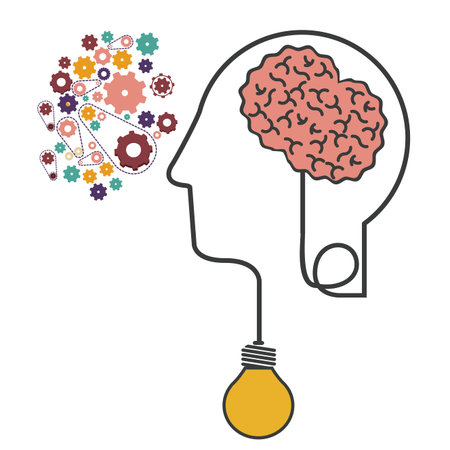 Big idea design over white background, vector illustrationのイラスト素材