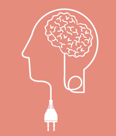 Big idea design over rose background, vector illustrationのイラスト素材