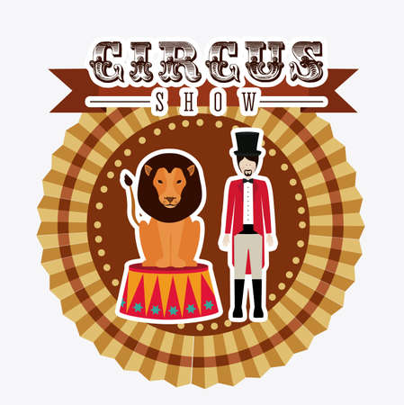 Circus design over white background, vector illustrationのイラスト素材