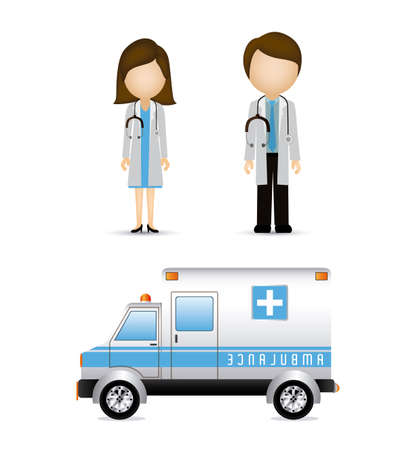 Medical care design over white background, vector illustrationのイラスト素材