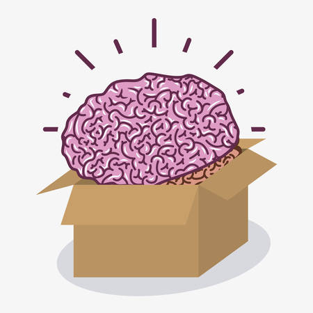 Think different design over white background, vector illustrationのイラスト素材