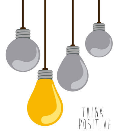 Think different design over white background, vector illustrationのイラスト素材
