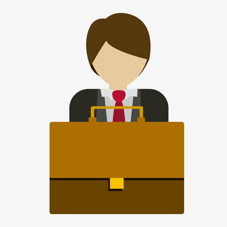 businessman design over white background, vector illustrationのイラスト素材