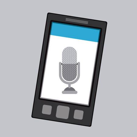 Techonology design over grey background, vector illustrationのイラスト素材