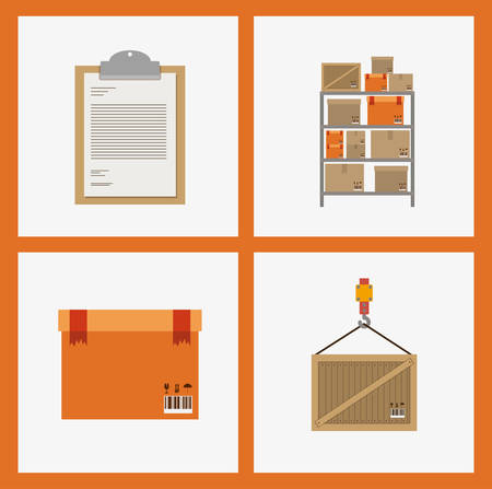 delivery design over white background, vector illustrationのイラスト素材