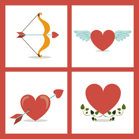 Love design over white background, vector illustrationのイラスト素材