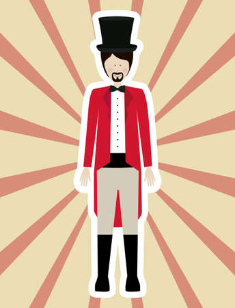 Circus design over striped background, vector illustrationのイラスト素材