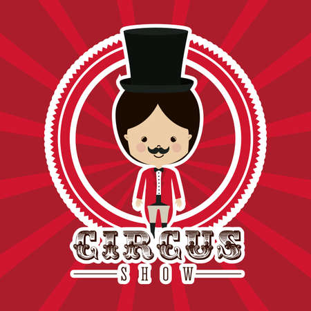 Circus design over striped background, vector illustrationのイラスト素材