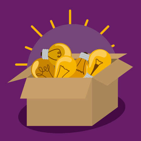 Think different design over purple background, vector illustrationのイラスト素材