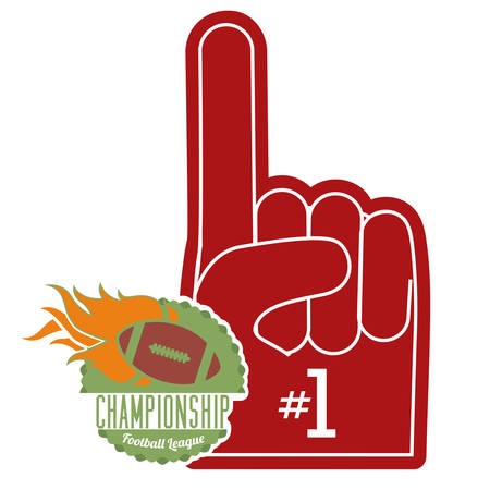 Football design over white background, vector illustrationのイラスト素材