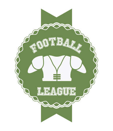 Football design over white background, vector illustrationのイラスト素材