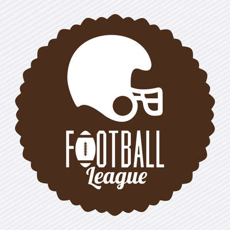 Football design over white background, vector illustrationのイラスト素材