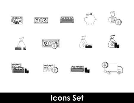 Icon design over white background, vector illustrationのイラスト素材