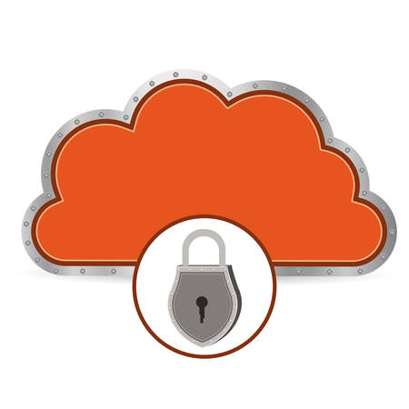 Protection design over white background, vector illustrationのイラスト素材