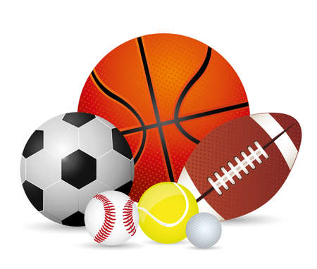 Sport design over white background, vector illustrationのイラスト素材