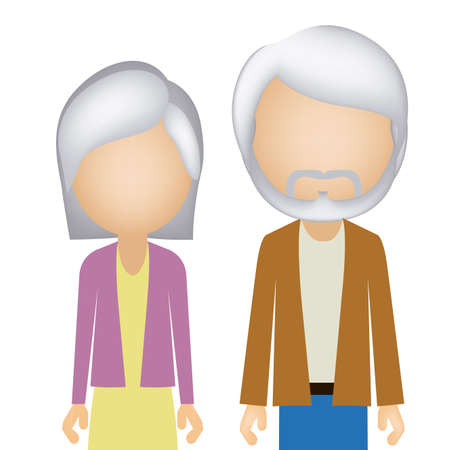 Family design over white background, vector illustrationのイラスト素材