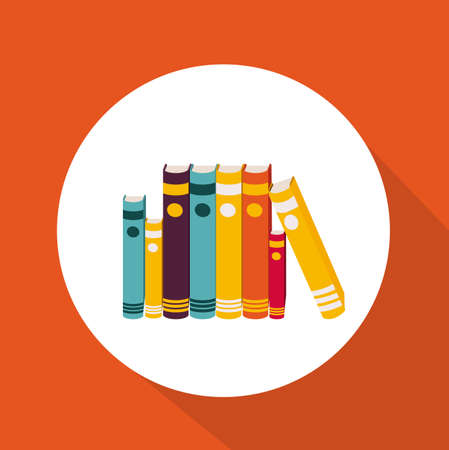 Ebook design over orange background, vector illustrationのイラスト素材