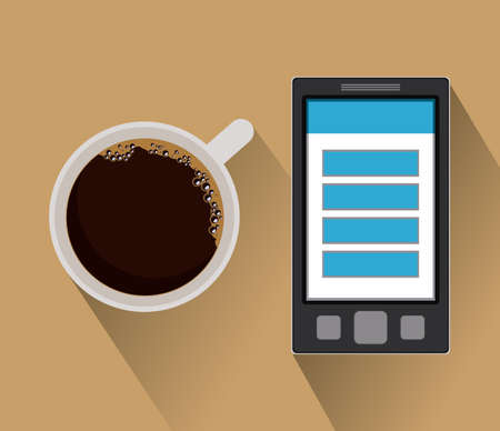 Office  design over white background, vector illustrationのイラスト素材